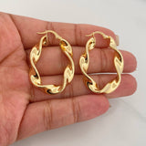 Candongas Demi 5.85 g / 1 1/2 in Oro Amarillo 18K