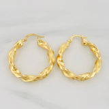 Hoop Earrings Jenn 3.95 g / 1 1/4 in 18K Yellow Gold
