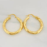 Candongas Rox 3.95 g / 1 1/4 in Oro Amarillo 18K