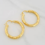 Candongas Rox 3.95 g / 1 1/4 in Oro Amarillo 18K