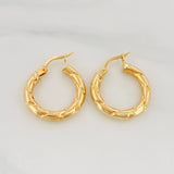 Candongas Sol 1.9 g / 3/4 in Oro Amarillo 18K