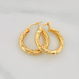 Candongas Sol 1.9 g / 3/4 in Oro Amarillo 18K