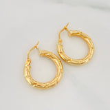 Candongas Sol 1.9 g / 3/4 in Oro Amarillo 18K