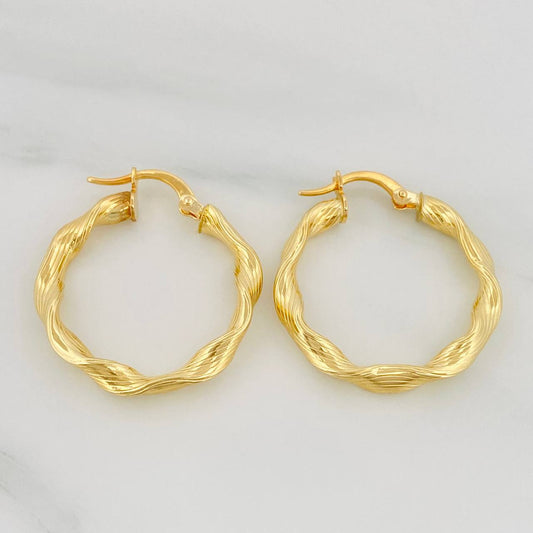 Candongas Bella 2.35 g / 2.5 cm Oro Amarillo 18K