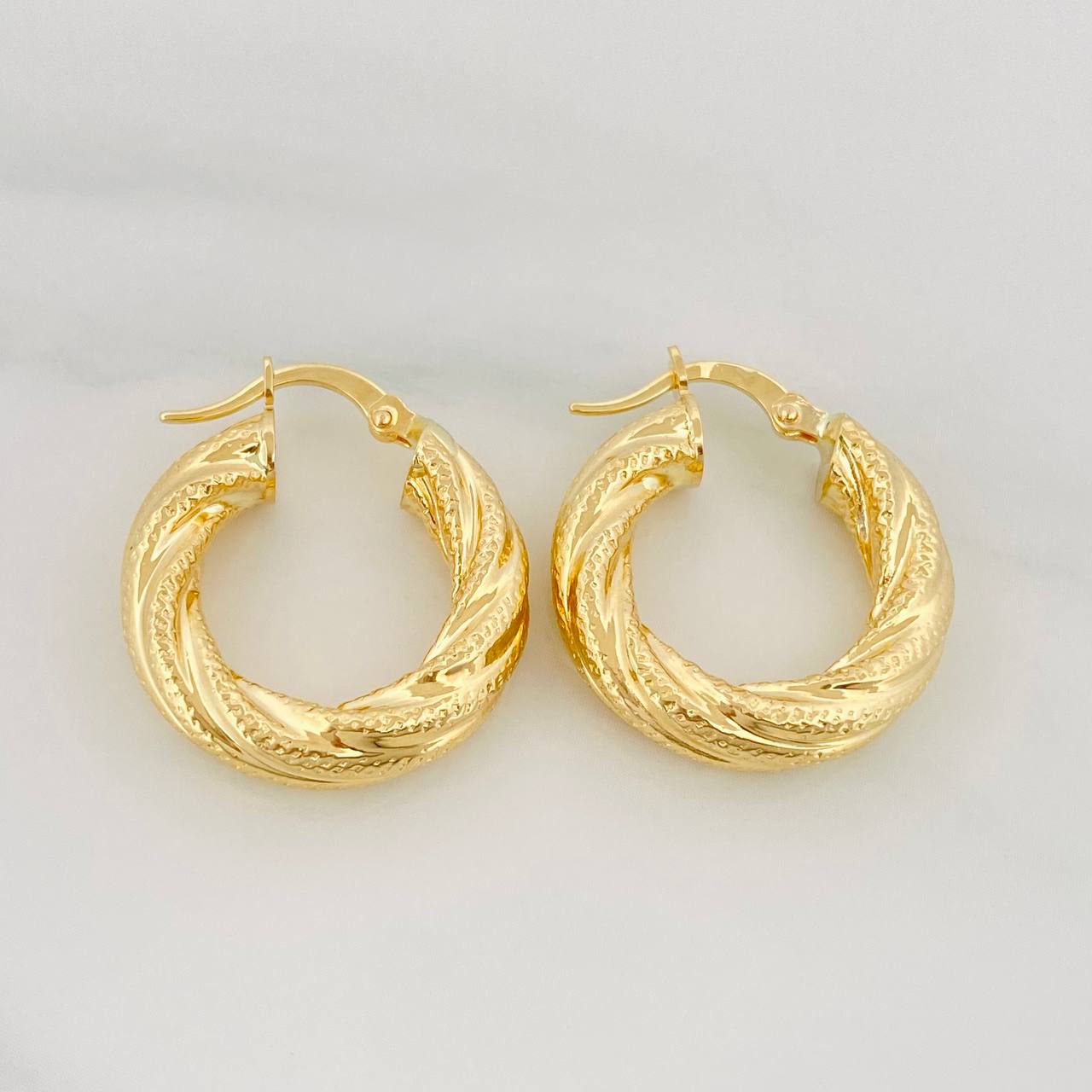 Hoop Earrings Niky 4.05 g / 1 in 18K Yellow Gold