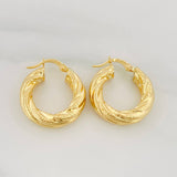 Hoop Earrings Niky 4.05 g / 1 in 18K Yellow Gold