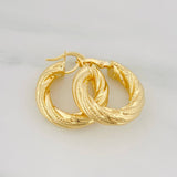 Hoop Earrings Niky 4.05 g / 1 in 18K Yellow Gold