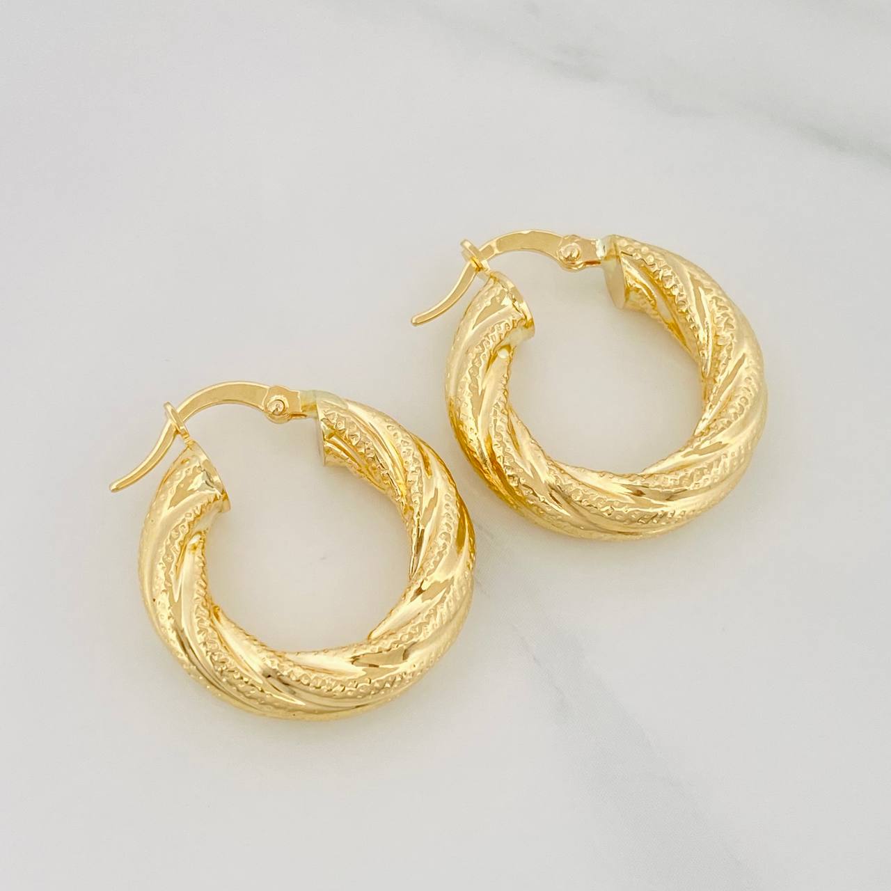 Hoop Earrings Niky 4.05 g / 1 in 18K Yellow Gold