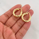 Hoop Earrings Niky 4.05 g / 1 in 18K Yellow Gold
