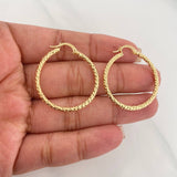 Candongas Tefi 2.1 g / 1 1/4 in Oro Amarillo 18K