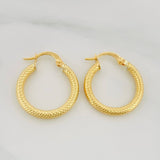 Candongas Tefi 1.9 g / 3/4 in Oro Amarillo 18K