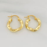 Hoop Earrings Remi 1.6 g / 3/4 in Yellow Gold 18K