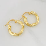 Hoop Earrings Remi 1.6 g / 3/4 in Yellow Gold 18K