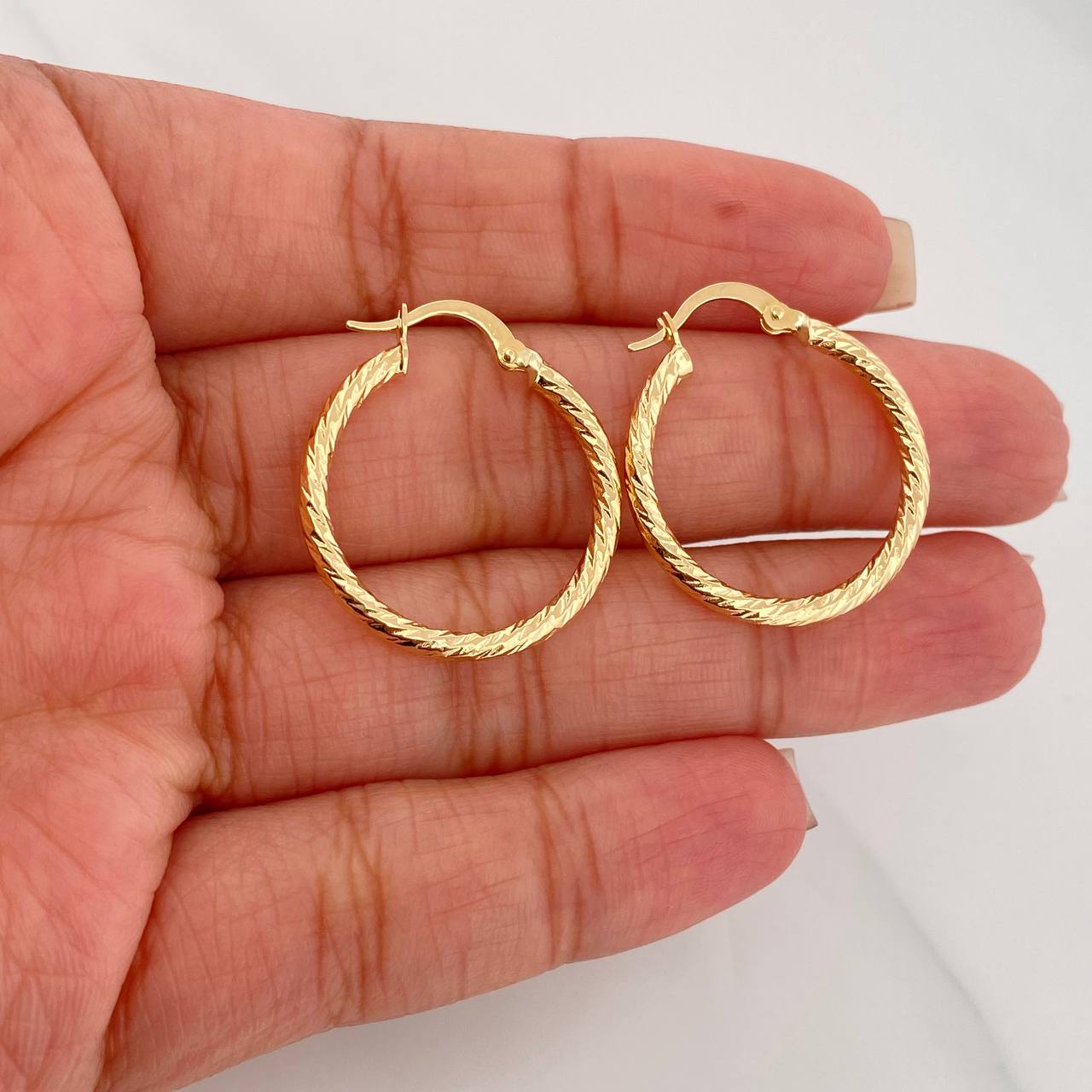 Candongas Leonore 1.75 g / 1 in Oro Amarillo 18K