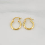 Candongas Clau Mini 0.8 g / 1.4 cm Oro Amarillo 18K