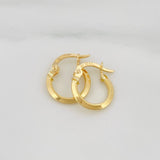 Candongas Clau Mini 0.8 g / 1/2 in Oro Amarillo 18K