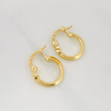 Candongas Clau Mini 0.8 g / 1/2 in Oro Amarillo 18K