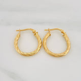 Candongas Mary 2.05 g / 3/4 in Oro Amarillo 18K