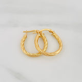 Candongas Mary 2.05 g / 3/4 in Oro Amarillo 18K