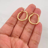 Candongas Mary 2.05 g / 3/4 in Oro Amarillo 18K