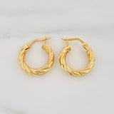 Candongas Celestine 1.75 g / 3/4 in Oro Amarillo 18K