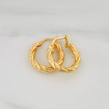 Candongas Celestine 1.75 g / 3/4 in Oro Amarillo 18K