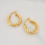 Candongas Celestine 1.75 g / 3/4 in Oro Amarillo 18K