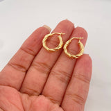 Candongas Celestine 1.75 g / 3/4 in Oro Amarillo 18K