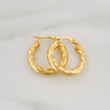 Candongas Mary 1.95 g / 3/4 in Oro Amarillo 18K