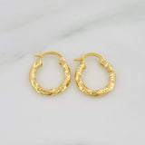 Candongas Megan 1.1 g / 1/2 in Oro Amarillo 18K