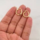 Candongas Megan 1.1 g / 1/2 in Oro Amarillo 18K