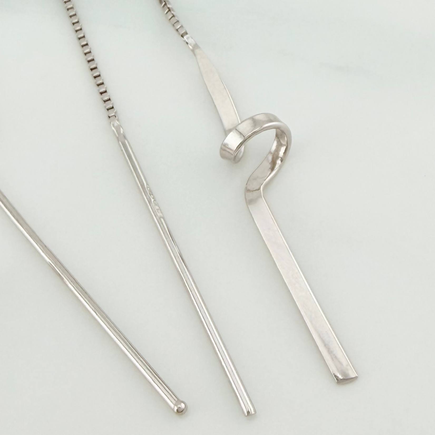 Topos Arete Veneciano Colgante 3.15 g / in / 0.9 mm Oro Blanco 18K