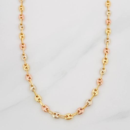 Gc Chain 6.6 g / 16 1/4 in / 2.3 mm Three Golds 18K