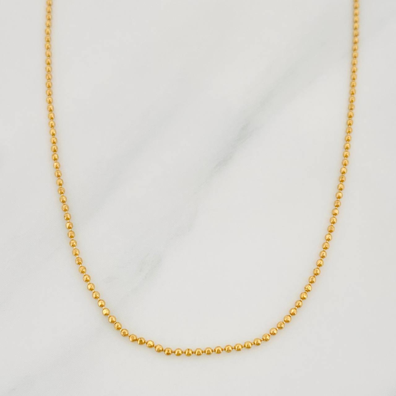 Cadena Militar 2.25 g / 19 3/4 in / 0.9 mm Oro Amarillo 18K