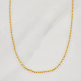 Cadena Militar 3.25 g / 19 3/4 in / 1.25 mm Oro Amarillo 18K