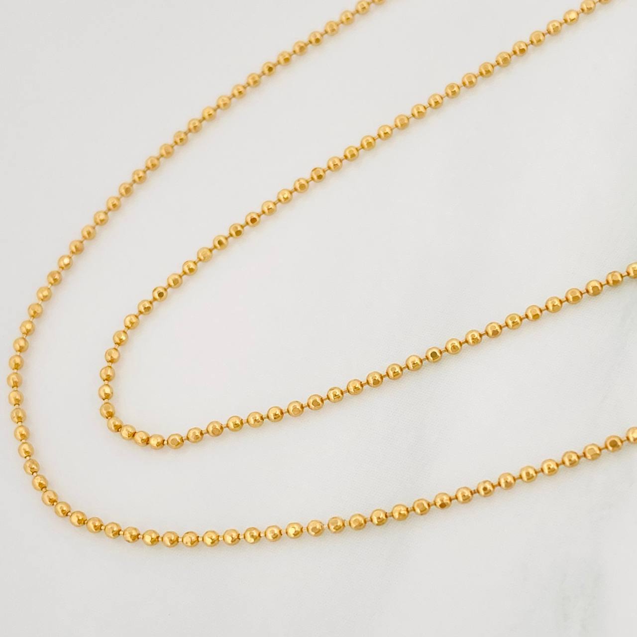Cadena Militar 2.25 g / 19 3/4 in / 0.9 mm Oro Amarillo 18K