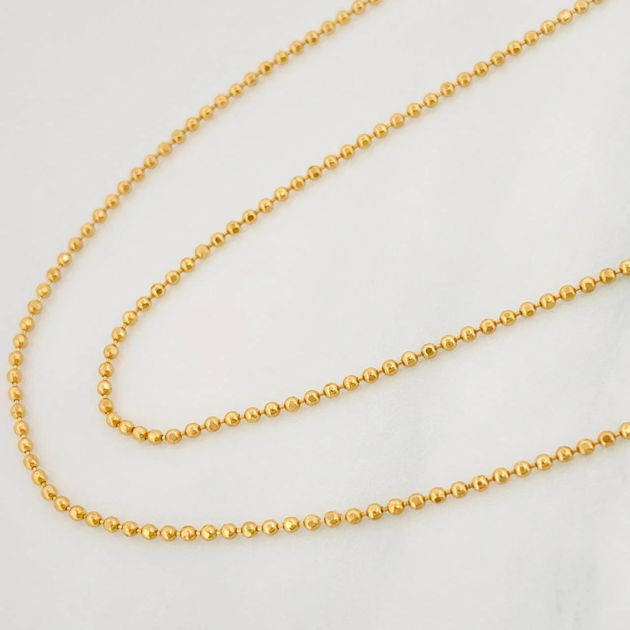 Cadena Militar 3.25 g / 19 3/4 in / 1.25 mm Oro Amarillo 18K