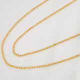 Cadena Militar 2.25 g / 19 3/4 in / 0.9 mm Oro Amarillo 18K