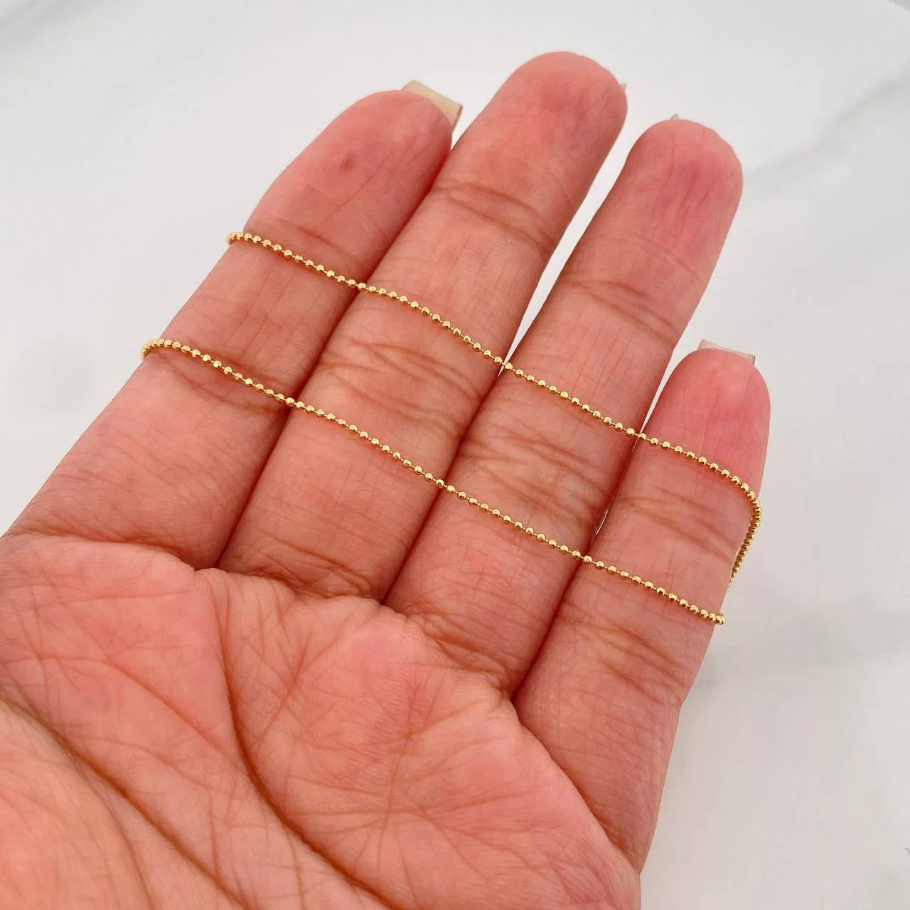 Cadena Militar 3.25 g / 19 3/4 in / 1.25 mm Oro Amarillo 18K
