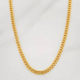 Cadena Cubana 6.55 g / 24 1/4 in / 2.8 mm Oro Amarillo 18K