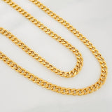 Cadena Cubana 6.55 g / 24 1/4 in / 2.8 mm Oro Amarillo 18K