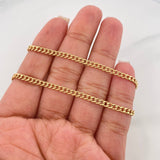 Cadena Cubana 6.55 g / 24 1/4 in / 2.8 mm Oro Amarillo 18K