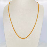 Cadena China 7.05 g / 22 in / 2 mm Oro Amarillo 18K