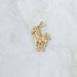 Pendant Horse 2.7gr / 3.2cm / Blue Zircon 18K Yellow Gold