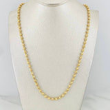 Cadena Militar Diamantado 24.55g / 24 in / 4mm Oro Amarillo 18K