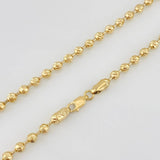 Cadena Militar Diamantado 24.55g / 24 in / 4mm Oro Amarillo 18K