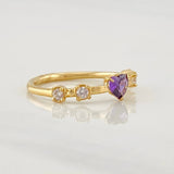 Anillo Corazón 1.55g / T4 3/4 Oro Amarillo 18K