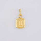 Dije Letra I 0.3g / 1/2 in Oro Amarillo 18K