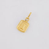 Dije Letra I 0.3g / 1/2 in Oro Amarillo 18K