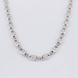 Cadena Rustica Corona 15.95g / 26 in / 5.1mm Oro Blanco 18K